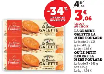 Super U La grande galette mere poulard offre