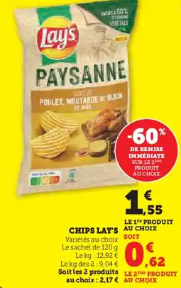 Super U Lay's chips offre