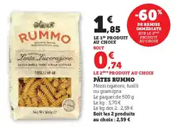 Super U Rummo pates offre