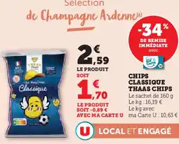 Super U Thaas chips classique offre