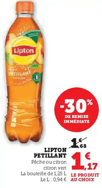 Super U Lipton petillant offre