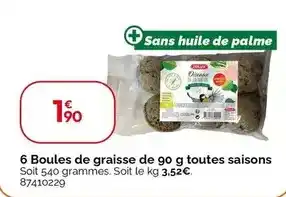 Weldom 6 boules de graisse de 90 g toutes saisons offre