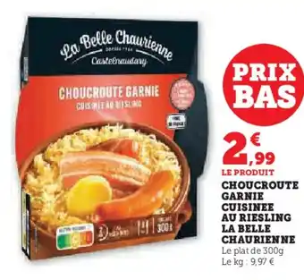 Super U Choucroute garnie cuisinee au riesling la belle offre