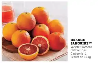 Super U Orange sanguine (5) offre