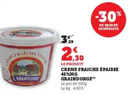 Super U Creme fraiche épaisse 45%mg graindorge(3) offre