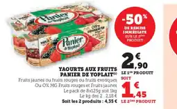 Super U Yaourts aux fruits offre