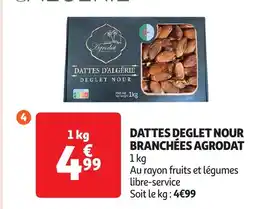 Auchan Dattes deglet nour branchées agrodat offre