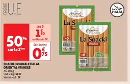 Auchan Snacki originale halal oriental viandes offre