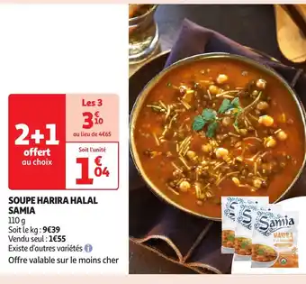 Auchan Soupe harira halal samia offre