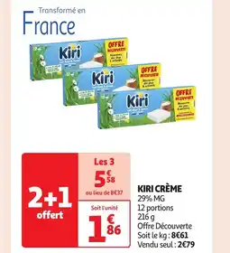 Auchan Kiri crème offre