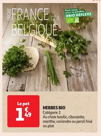 Auchan Herbes bio offre