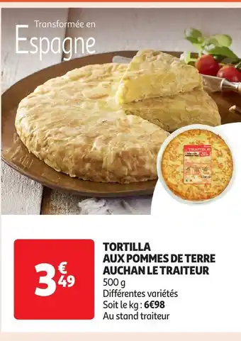 Auchan Tortilla aux pommes de terre auchan le traiteur offre