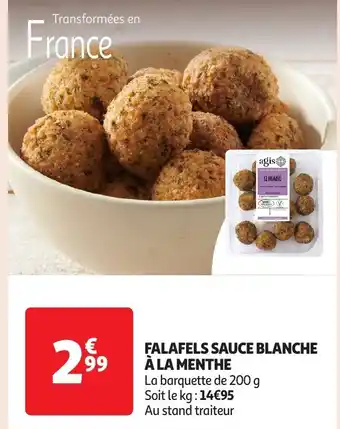 Auchan FALAFELS SAUCE BLANCHE À LA MENTHE offre