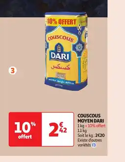 Auchan Couscous moyen dari offre