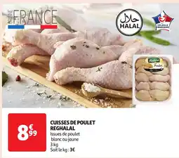 Auchan Cuisses de poulet reghalal offre