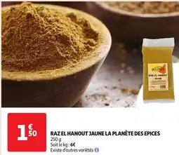 Auchan Raz el hanout jaune la planète des epices offre