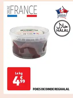 Auchan Foies de dinde reghalal offre