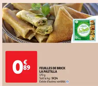 Auchan Feuilles de brick la pastilla offre