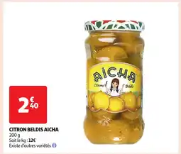 Auchan Citron beldis aicha offre