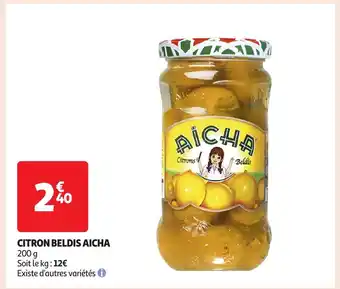 Auchan Citron beldis aicha offre