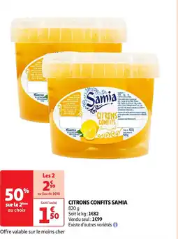 Auchan Citrons confits samia offre