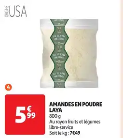 Auchan Amandes en poudre offre