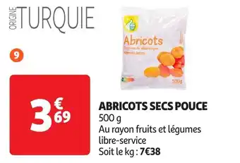 Auchan Abricots secs pouce offre