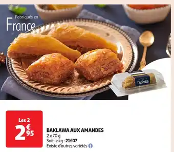 Auchan Baklawa aux amandes offre