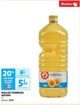 Auchan Huile de tournesol auchan offre