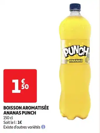 Auchan Boisson aromatisée ananas punch offre