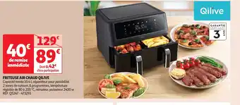 Auchan Friteuse air chaud qilive offre