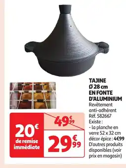 Auchan Tajine  en fonte d'aluminium offre