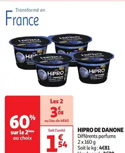 Auchan HIPRO DE DANONE Différents parfums offre