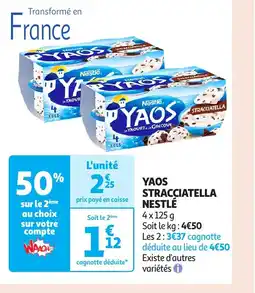 Auchan Yaos stracciatella nestlé offre