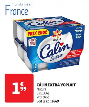 Auchan Câlin extra yoplait offre