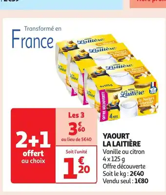 Auchan Yaourt la laitière offre