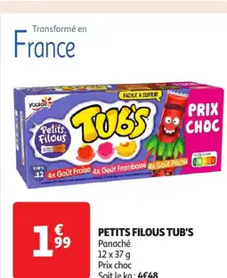 Auchan Petits filous tub's panaché offre