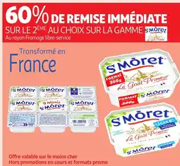 Auchan Sur le 2eme au choix sur la gamme smōret au rayon fromage libre-service offre