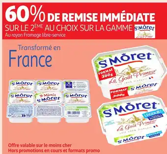 Auchan Sur le 2eme au choix sur la gamme smōret au rayon fromage libre-service offre