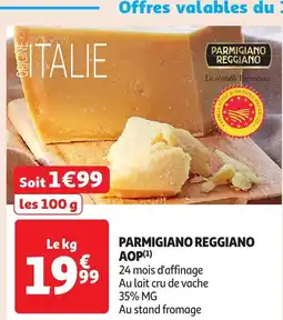 Auchan Parmigiano reggiano aop(¹) offre