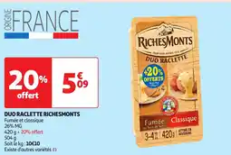 Auchan Duo raclette richesmonts offre