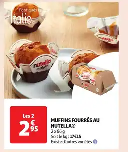 Auchan Muffins fourrés au nutellaⓡ offre