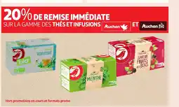 Auchan Sur la gamme des thés et infusions offre