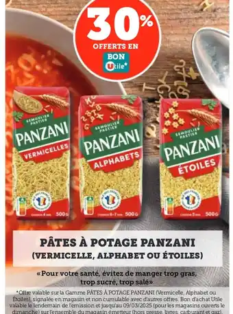 Utile PANZANI Pâtes à potage offre