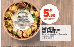 Utile Radiatori aux 3 fromages offre