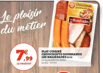 Utile Plat cuisiné choucroute gourmande les brasérades offre