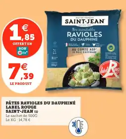 Utile SAINT-JEAN Pâtes ravioles du dauphiné label rouge offre