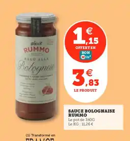 Utile RUMMO Sauce bolognaise offre