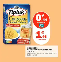 Utile ΤΙΡΙΑΚ Couscous sachets cuisson 1min30 offre