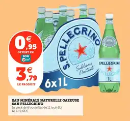 Utile SAN PELLEGRINO Eau minérale naturelle gazeuse offre